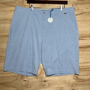 Travis Mathew Prestige Mens‎ Golf Shorts 40 Light Blue Performance Stretch New
